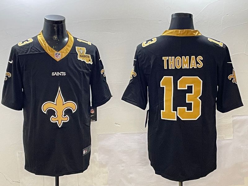 Men New Orleans Saints #13 Thomas Black Brigade standard 2025 Nike Limited NFL Jersey style 1->new orleans saints->NFL Jersey